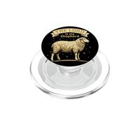 The Lord Is My Shepherd Psalm 23 Rustic Sheep Art PopSockets PopGrip for MagSafe