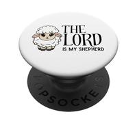 The Lord Is My Shepherd Psalm 23 Sheep Lamb PopSockets Adhesive PopGrip