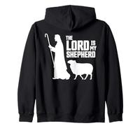 The Lord Is My Shepherd Psalms 23:1 Bible Verse Christians Zip Hoodie