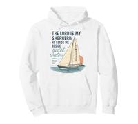 The Lord Is My Shepherd Quiet Waters Psalm 23 Design Pullover Hoodie