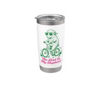 The Lord is My Shepherd Sheep Riding Bicycle Stainless Steel Insulated Tumbler