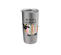 The Lord is My Spepherd Sheep Bible Verse Scripture Stainless Steel Insulated Tumbler