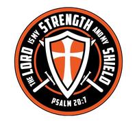 The Lord is My Strength and My Shield Tactical Morale Patch 3 Inches Funny Cross Christian God Religious Faith Humor, Embroidered Hook and Loop Patches Backpack, Vest, Hat, Dog Harness Gifts Mom Dad