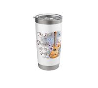 The Lord is My Strength and My Song - Front and Back Stainless Steel Insulated Tumbler