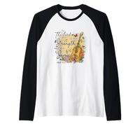 The Lord is My Strength and My Song Psalm 118:14 Faith Raglan Baseball Tee