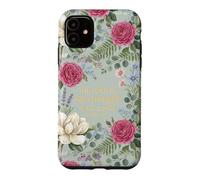 The Lord Is My Strength My Song Exodus 15:2 Floral Aesthetic Case for iPhone 11