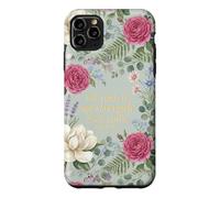 The Lord Is My Strength My Song Exodus 15:2 Floral Aesthetic Case for iPhone 11 Pro Max