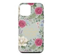 The Lord Is My Strength My Song Exodus 15:2 Floral Aesthetic Case for iPhone 12 mini