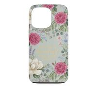 The Lord Is My Strength My Song Exodus 15:2 Floral Aesthetic Case for iPhone 13 Pro