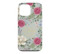 The Lord Is My Strength My Song Exodus 15:2 Floral Aesthetic Case for iPhone 13 Pro Max
