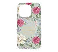 The Lord Is My Strength My Song Exodus 15:2 Floral Aesthetic Case for iPhone 15 Pro