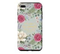 The Lord Is My Strength My Song Exodus 15:2 Floral Aesthetic Case for iPhone 7 Plus/8 Plus