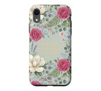 The Lord Is My Strength My Song Exodus 15:2 Floral Aesthetic Case for iPhone XR