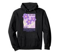 The Lord Is My Strength Psalm 118:14 Christian Bible Verse Pullover Hoodie