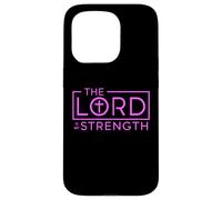 The Lord Is My Strength Workout Fitness Gym Christian Lift Case for iPhone 15 Pro