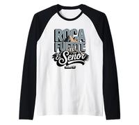 The Lord is My Strong Rock - Psalm 62:7 Spanish Christian Raglan Baseball Tee