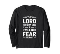 The Lord is On My Side Christian Faith Inspirational Long Sleeve T-Shirt