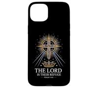 The Lord Is Their Refuge Psalm 14:6 Verse Case for iPhone 15 Plus