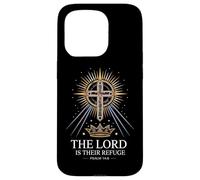The Lord Is Their Refuge Psalm 14:6 Verse Case for iPhone 15 Pro