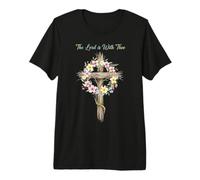 The Lord is with Thee Christian Easter First Communion Lent Premium T-Shirt