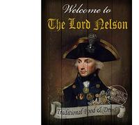 The Lord Nelson - Old English Vintage Style - Metal Pub Sign - 3 Sizes To Choose - Home Decor - Home Bar - Unique Gift. (8” X 6” 200 X 150 mm)