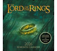 Pyramid International LORD OF THE RINGS (LOTR) 2026 Square Wall Calendar - Official 16-Month Middle-earth Calendar with Epic Movie Imagery - Gift for Fantasy Fans & Tolkien Collectors