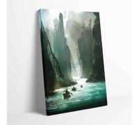 The Lord of The Rings Argonath Stretched Canvas Modern Wall Art Picture Print Movie Fans Home Office Hotel Decoration Multiple sizes Ready to Hang (12x18inch / 31x46cm)