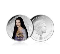 The Lord of the Rings Arwen Colour Silver Plated Half Dollar Coin Samoa 2022