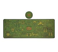 The Lord of The Rings Desk Pad & Coaster Set - Large Computer Gaming Mouse Mat with Matching Drink Coaster, Middle-Earth Map Design, Officially Licensed Item