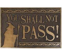 The Lord Of The Rings Doormat - You Shall Not Pass 40 x 60 Rubber Mat