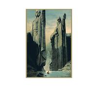 The Lord of The Rings Film The Gates of Argonath Beauty Cover Dormitory Bedroom Wall Art Deco Poster Canvas Poster Bedroom Decor Sports Landscape Office Room Decor Gift Unframe-style 16x24inch(40x60cm