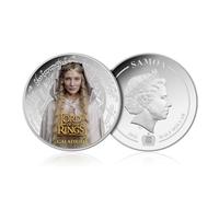 The Lord of the Rings Galadriel Colour Silver Plated Half Dollar Coin Samoa 2022