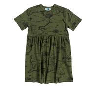 The Lord of The Rings Map Khaki Smock Dress