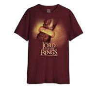 The Lord Of The Rings Men's Melotrmts018 T-Shirt, Burgundy, XXL