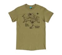 The Lord of The Rings Middle Earth Map Light Khaki T Shirt