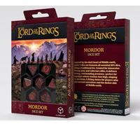 The Lord of the Rings Mordor Dice Set by Q Workshop, Officially Licensed RPG Dice Set, 7 Polyhedral Dice for Tabletop Roleplaying Games, Collectors & Middle-Earth Fans, Age 14+