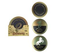Cinereplicas - Lord of the Rings Coasters - Round Cork Coasters Brown