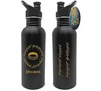 PYRAMID International The Lord of the Rings Water Bottle (One Ring Design) 19oz Insulated Metal Water Bottle- Official Merchandise, Black