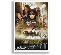The Lord Of The Rings The Fellowship Of The Ring Cast Signed A4 Poster Photo Print Framed Autograph Gift Movie Film (A3 POSTER ONLY)