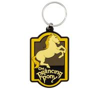 The Lord Of The Rings The Prancing Pony PVC Keyring (55mm x 40mm x 5mm) (Black/Brown/Yellow)