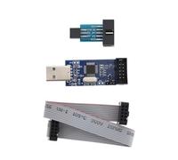 The Lord of the Tools 1 Set 51 AVR USB ISP ASP Microcontroller Programmer Downloader with Cable 10Pin to 6Pin Adapter Board Compatible with Atmel AVR and More Programmers