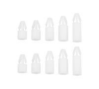 The Lord of the Tools 100pcs M3 Push in Fixed Support PCB Board Nylon Standoff M3 Hex Nylon Standoff Spacer for 1.0-2.0mm Thick PCB Board 4mm Hole, Length 5mm 6mm 8mm 10mm 12mm