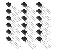 The Lord of the Tools 100pcs Plastic-Encapsulate Power Transistor NPN 2N2222A 2N2222 40V 0.6A 0.625W TO92 Compatible with Arduinos Compatible with R-aspberry Pi Black