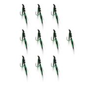 The Lord of the Tools 10pcs 14# Diawl Bach Pearly Rib Nymph Trout Flies for Rainbow and Brown Trout Fishing