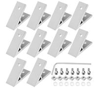 The Lord of the Tools 10Pcs 3030 Extrusion Corner Codes 45 Degree Aluminium Corner Bracket Profile Corner Connector Accessories for 3D Printers CNC Milling Machines