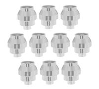 The Lord of the Tools 10Pcs Brake Cable End Caps Aluminum Alloy Brake Cable Cover Reusable Brake Cable End Crimps Accessories for Vintage Sports Bikes Silver