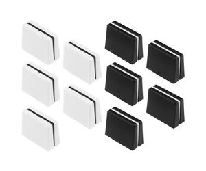 The Lord of the Tools 10Pcs Fader Cap Fader Slider Knob Mixing console Equalizer Fader Cap Compatible with Pioneer DJM350 400 500 700 750 800 850, Black and White