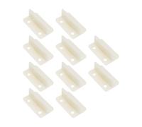 The Lord of the Tools 10pcs Plastic Door Floor Guide Wooden Sliding Door Hardware Bottom Guide Suitable for Wooden Sliding Door Milky White 44x26x17mm