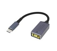 The Lord of the Tools 1Pc Square Mouth 11mmx4.5mm to USB-C Charging Cable Type-C to Slim Tip Adapter 100W Compatible with Lenovo Laptops 140mm