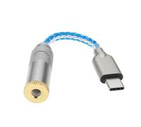 The Lord of the Tools 1pc USB Type C to 4.4mm Balanced DAC Audio Adapter Cable 32bit 384kHz 5N Single Crystal Silver Aux Cable for Phone, Laptop and Type C Devices